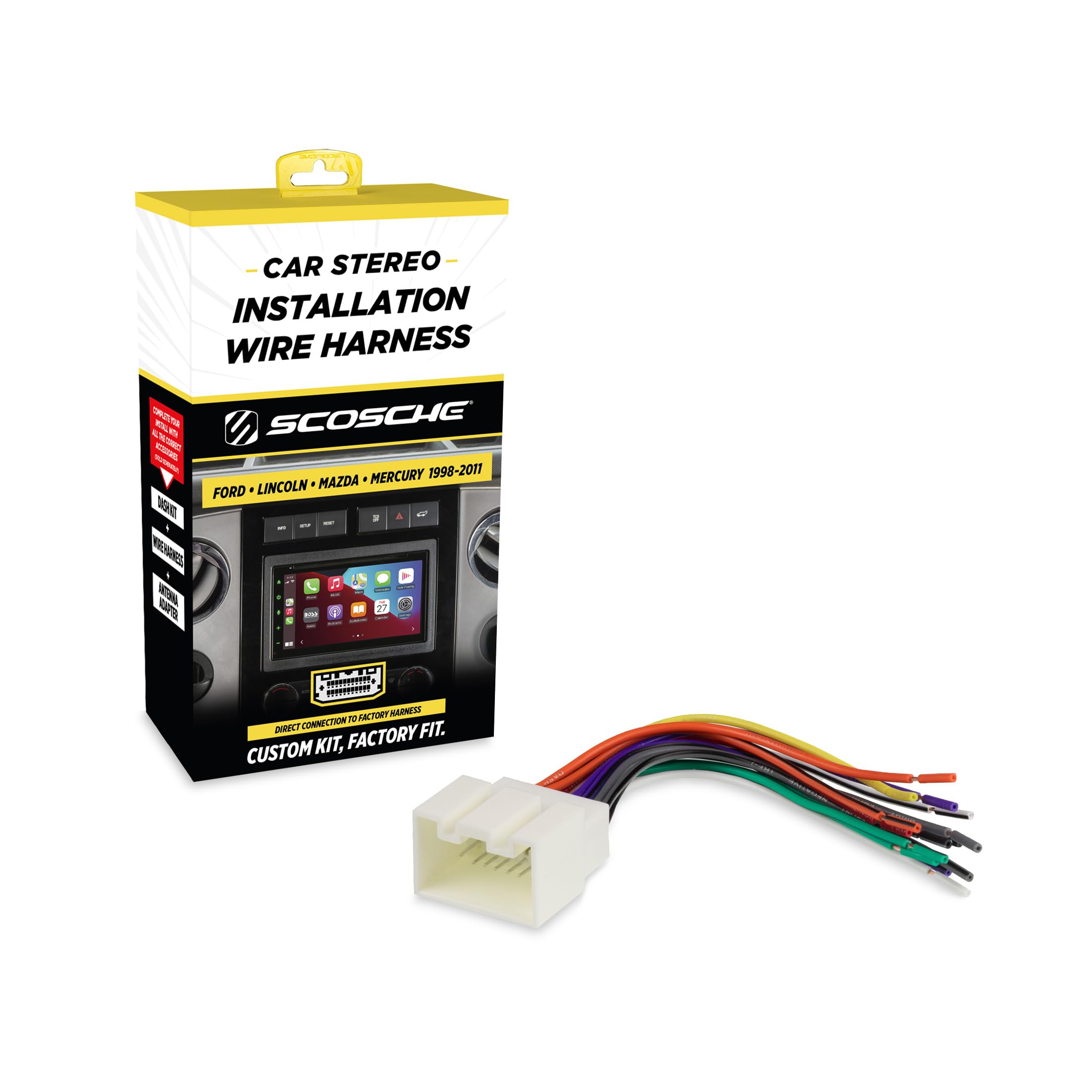 Amazon.com: Scosche FD16B Stereo Wiring Harness Compatible with